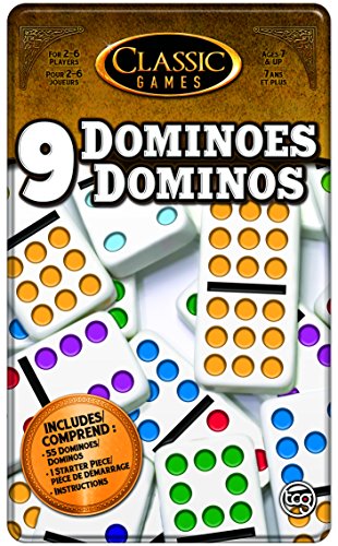 TCG Toys Double 9 Dominoes Game with Tin Case