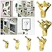 Picture Hangers, Picture Hanging Kit, 140 Pieces Photo Frame Hooks kit, Heavy Duty Picture Hanging Kit with Nails for Wall Mounting, Supports 10-100 lbs by YMHB