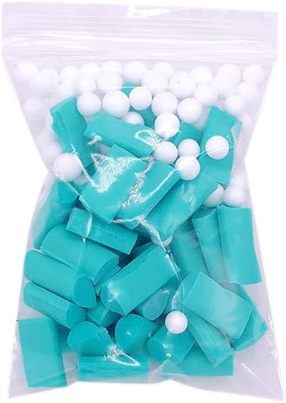 wuliLINL Soft Foam Chunks for DIY Slime, Craft Styrofoam Chunks Beads Filler Slime Tool for Kids Homemade Slime, Home Decorative, Wedding and Party Decorations Mint Green