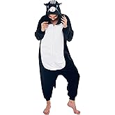 NEWCOSPLAY Unisex Adult Onesie Pajamas Animal One Piece Costume Cosplay Sleepwear