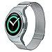 V-Moro Accessories Stainless Steel Milanese Loop Magnetic Band With Adapters For Samsung Galaxy Gear S2 Smart Watch SM-R720 R730 Silver Large 6.7-9.5 inches