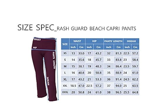 Private Island Damen-Capri-Leggings Mit UPF50+ – Schnelltrocknend, 4-Wege-Stretch, Für Strand & Sport