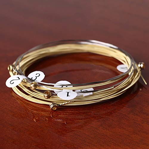 image for Angel 6pcs/Set Universal Acoustic Guitar String Brass Hexagonal Steel 