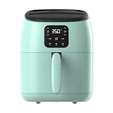 Dash Digital Tasti-Crisp™ Air Fryer - Compact Electric Digital Fryer With Auto Shut-Off Feature - Ideal for Small Spaces - AirCrisp® Technology - 2.6 Quarts - Aqua