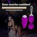 RZWD Mini Vibrating Egg, Waterproof Vibrator - Remote Vibration Massager 10 Vibration, Ladies Vibrator and Rabbit Vibrator (HY2-Purple)
