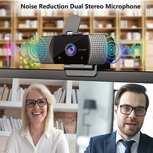 Webcam with Microphone Full 1080P HD with Privacy Cover & Tripod 110°Wide View Angle Plug and Play Laptop Desktop USB 2… - Image 3