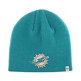 Miami Dolphins Neptune Skull Cap - NFL Cuffless Beanie Knit Hat