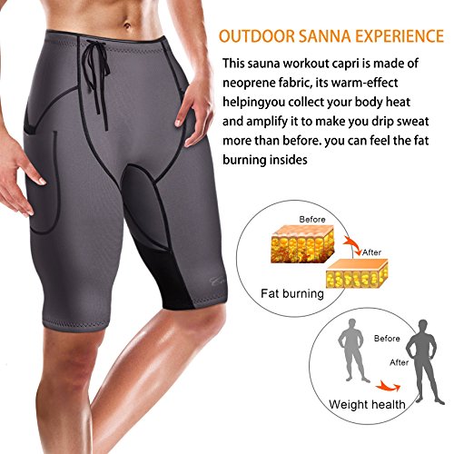 image for CtriLady 2mm Premium Neoprene Wetsuit Shorts Sweat Fitness Pants with 