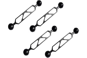 YIP SING Pack of 4 Pieces Aluminum Alloy 6 Inch Dual Ball Arm for Underwater Photography Light Connection