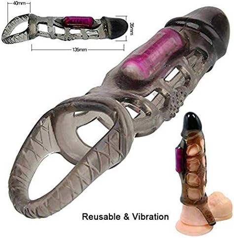 XQJY 1235 Male Extension Extender Sleeve Girth Enhancer for Men Couples