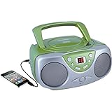 Sylvania SRCD243 Portable CD Player with AM/FM Radio, Boombox(Green)