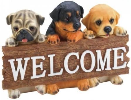 Puppy Welcome Sign 9.5x4x6.5â€