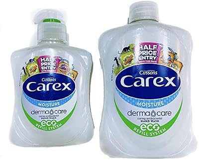 Cussons Carex Moisture Plus Antibacterial Handwash 500ml Refill & 250ml Pump