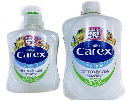 Cussons Carex Moisture Plus Antibacterial Handwash 500ml Refill & 250ml Pump