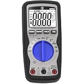 Westinghouse 600V True RMS Auto-Ranging Digital Multimeter, AC/DC Voltmeter &amp; 10A Current, Continuity, Frequency, Temperature, Diode, Ohm, Resistance, Capacitor Tester, Large Screen