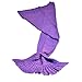 Kihanny Living Room Mermaid Tail Knit Crochet Mermaid Blanket for Kids and Adults, 71