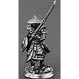 Alloy Samurai Model, Ancient Mini Warrior Model Toy, Japanese Style Table Games and Chess Decoration Military Manual, DIY Alloy Samurai Doll (Long Sabre Samurai-E)