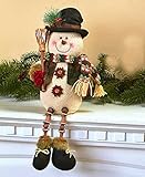 Holiday Button Leg Snowman Shelf Sitters