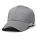 Plain Pro Cool Mesh Low Profile Structured Adjustable Baseball Cap (Gray)