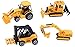 ToyZe Construction Vehicles Diecast Metal and Plastic, 5 Inch Pack of 4 (Ages 3 and up)