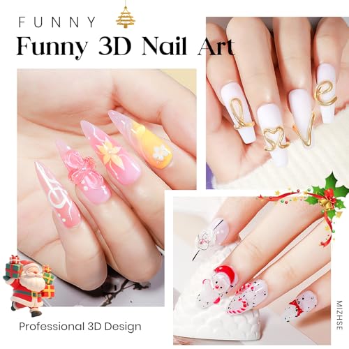 MIZHSE Builder Solid Gel, Clear Non-Stick UV Nail Extension Gel for Nail Art Decoration and Repair DIY Nail Art Manicure 15g