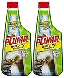 Liquid-Plumr Pro-Strength Clog Remover, Hair Clog Eliminator, 16 Fluid Ounces (Pack of 2)