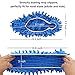 FEATHERHEAD Bontip 4 Pairs (8 Pieces) Unisex Washable Dust Mop Slippers Shoes Microfiber Cleaning House Mop Slippers Multifultional Floor Cleaning Shoes Cover for House Kitchen Office (Free Size)