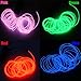 ZITRADES EL Wire 9ft, Portable Neon Lights for Parties, Halloween, Blacklight Run, DIY Decoration (15ft, Red/Green/Blue/Pink)