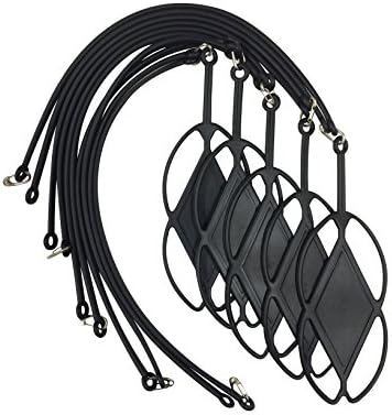 GoodLife Cell Phone Carrying Silicone Case with Detachable Lanyard - Universal Fit on All Phones from 3.5 inches to 6.5 inches - PACK OF 5 (Black)