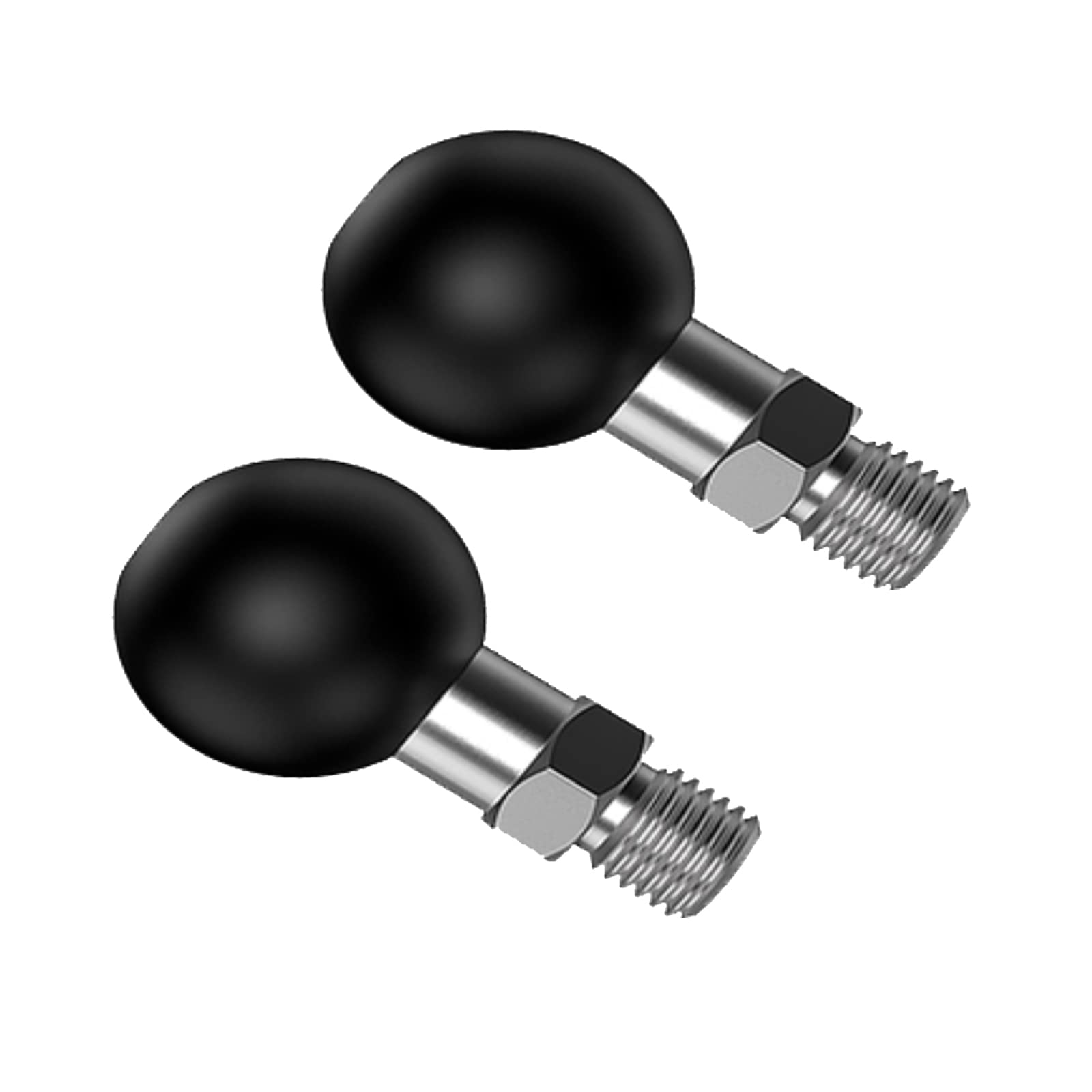 Sptchapn 1 Inch Ball Mount Portable Tripod Ball Adapter Motorcycle ATV Rear View Mirror Screw Ball Head with Threaded Bolt M8 x 1.25 mm Compatible with RAM Mount (SZ-M8*2)