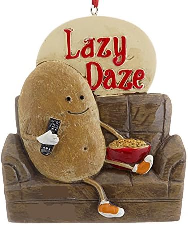 Amazon Com Ots Lazy Day Couch Potato Christmas Ornament Home