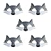 TOKYO-T Wolf Mask for Kids Party Supplies Fabric Masquerade Halloween 5 Set