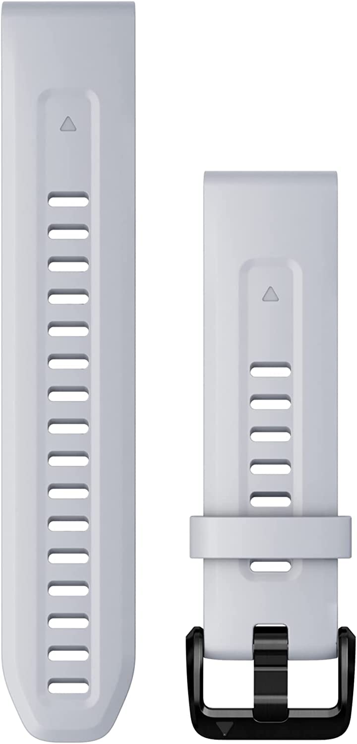 Garmin QuickFit Watch Bands (20mm), suitable for selected fēnix-, epix-, Descent-, D2-, Instinct- and Approach series smartwatches, Original accessory, Silicone, Whitestone — image 1