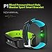 MSRM P1 Waterproof Smart Band Fitness Tracker with Heart Rate Monitor and Blood Pressure Sports Smart Bracelet Call/MSM Reminder Support Android 4.3 above, IOS 8.0 above