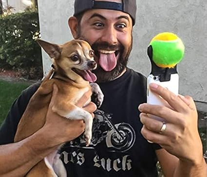 ball selfie dog