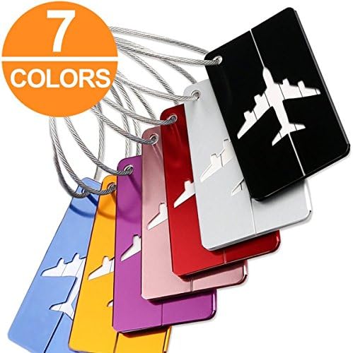 NDHT Aluminum Travel Luggage Tags Baggage Tags Suitcase ID Lables