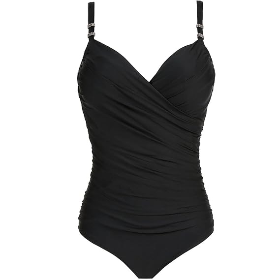 Simple and Slimming Black Swim Suits for Women / Girls Awesome New