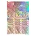 3 Sheets New Nail Hollow Irregular Grid Stencil Reusable Manicure Stickers