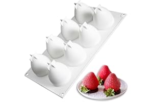 OCPO KITCHEN Strawberry Silicone Mold for Baking Mousse Cake, Fruit French Dessert, Pastry, Chocolate, Ice Cream Mould, Cake 