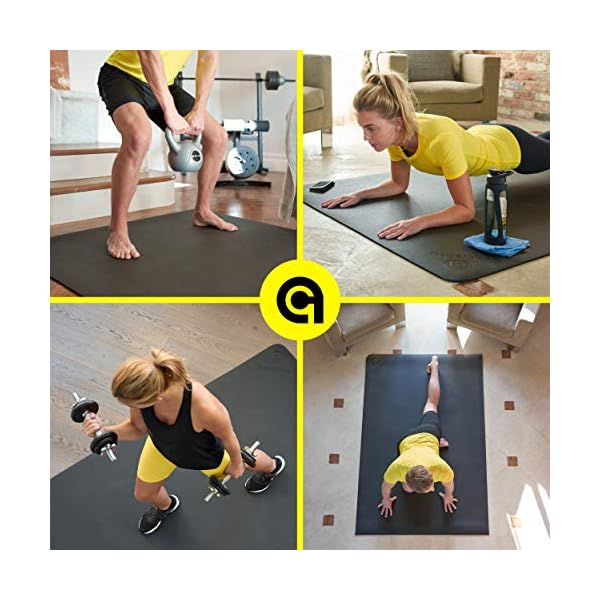 ActiveGear Large Exercise Mat for Home Workout | Workout Gym Flooring for Home Gym | Rubber Workout Mat - 6 x 4 ft - Image 7