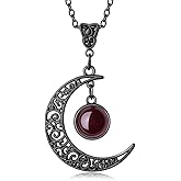 XIANNVXI Gothic Pendant Necklace Emo Goth Necklace for Women Costume Jewelry Halloween Christmas Accessories Jewelry Gift for Women Black Bead Choker
