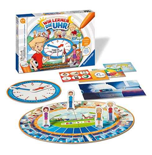 Ravensburger tiptoi 00847 - Wir Lernen die Uhr/Spiel ab 6 Jahren/Spielerisch die Uhr Lernen mit dem interaktiven Brettspiel und Einstellbarer Uhr – Bild 3