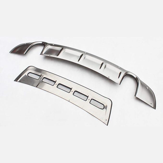 Front Rear Bumper Guard Bumper Protector 1 Set Stainless