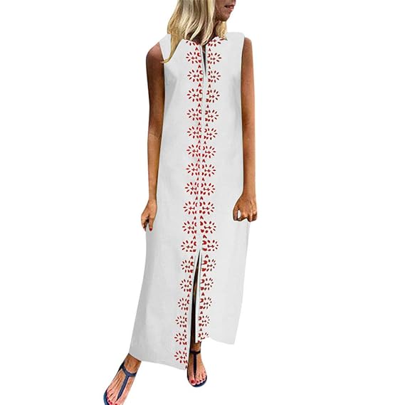 Wudube Robes De Plagefemme Robes Sans Manche Robe Bohème