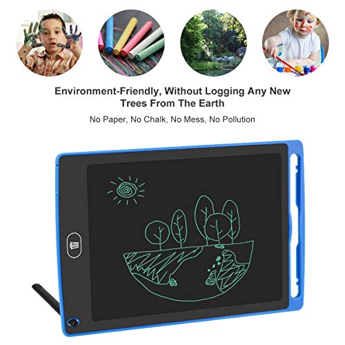LCD Writing Tablet, 8.5" Electronic Drawing Tablet for Kids, Portable Reusable Erasable Ewriter Handwriting Drawing Board Doodle Pad Gift for Kids and Adults at Home, School and Office (Blue)