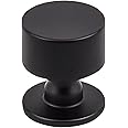Top Knobs TK821BLK Serene Collection 1-1/8" Lily Knob, Flat Black