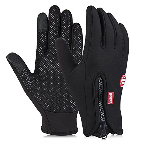 Vbiger Winter Touch Screen Gloves Cycling Gloves Outdoor Cold Weather Gloves Driving Texting Gloves for Men Women