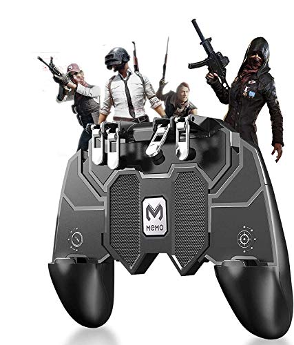 MODERN IN AK-66 All-in-One PUBG Remote Controller, Six Fingure Gampad for All Android & iOS Mobile Phones Size Upto 6.5