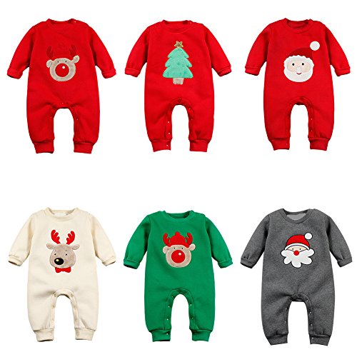 Little Baby Girl Boy Romper Jumpsuit Infant Christmas Costume Outfit