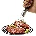 Pepper Grinder, AmazeFan Stainless Steel Pepper Mills for Grains, Spices, One Handed Operation, Table Seasoning Grinders, Lifetime Full Refund Guarantee